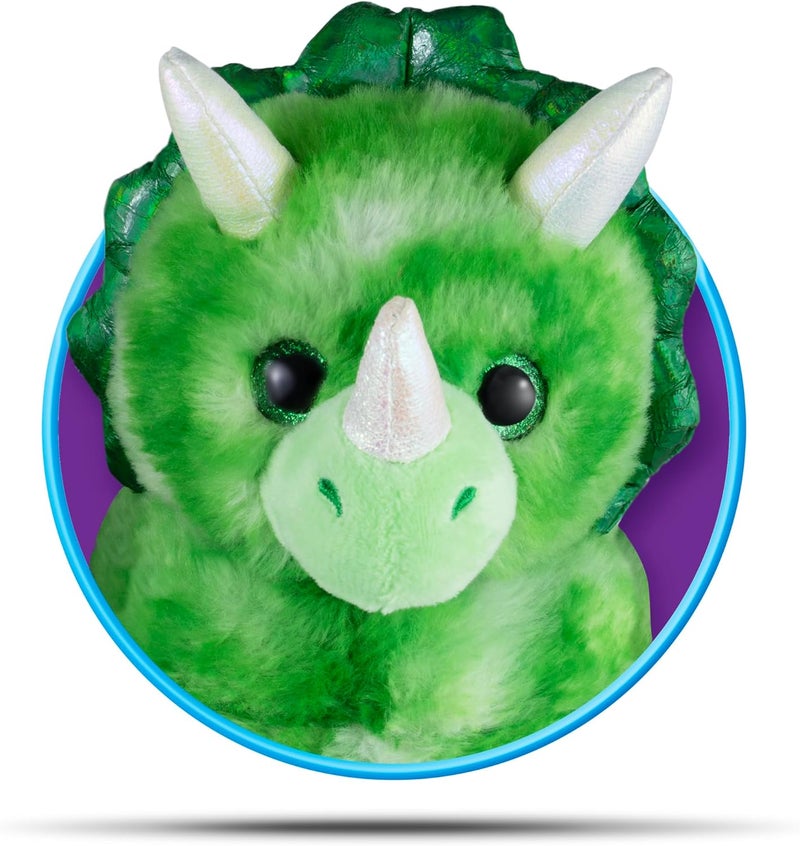 Cloudz Kids Super Soft N' Cuddly Animal Airplane Travel Neck Pillow! Keep Children Comfy and Supported with a Buddy While Traveling or just Resting at Home - Green Dino - Image 2